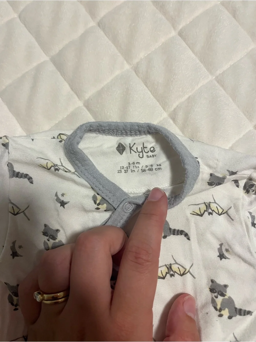 Kyte Baby Bamboo OG Snap Retired Twilight Print Bundler Layette Sack Gown 3-6 mo